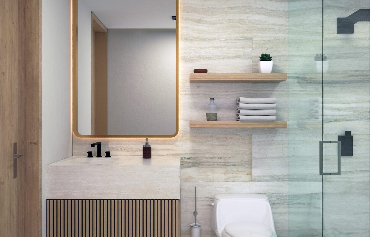 Departamentos-en-playa-del-carmen-BAÑO